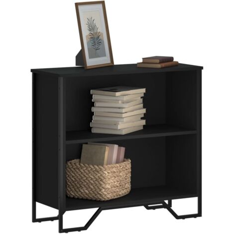 Bookcase Black 80x31x74.5 cm Engineered Wood vidaXL