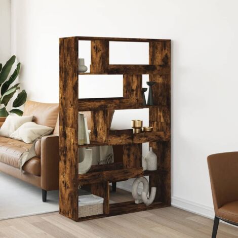 Bookcase Smoked Oak100x33x156.5 cm Engineered Wood vidaXL
