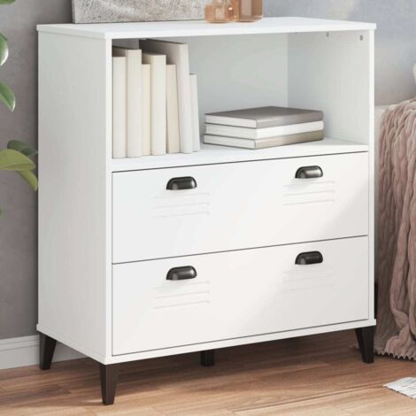 Bookcase VIKEN White 80x40x90 cm Engineered Wood vidaXL