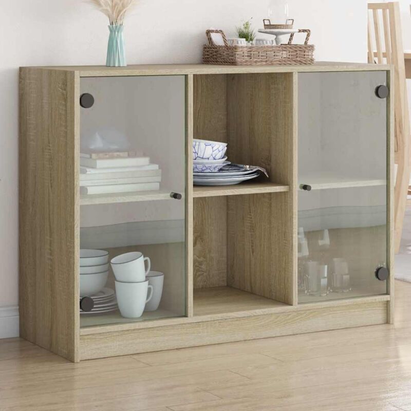 Vidaxl - Sideboard Sonoma Oak 102x37x75.5 Cm Engineered Wood