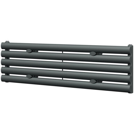 Boone Anthracite 300mm x 1200mm Horizontal Single Panel Radiator