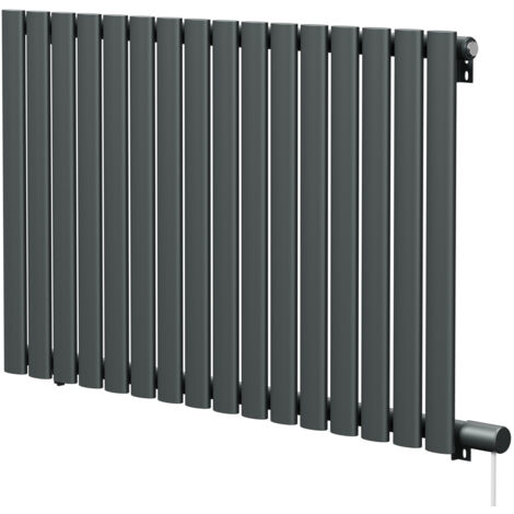 Boone Anthracite 600mm x 960mm Horizontal Electric Single Panel Radiator