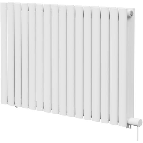 Boone White 600mm x 960mm Horizontal Electric Double Panel Radiator