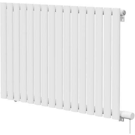 Boone White 600mm x 960mm Horizontal Electric Single Panel Radiator