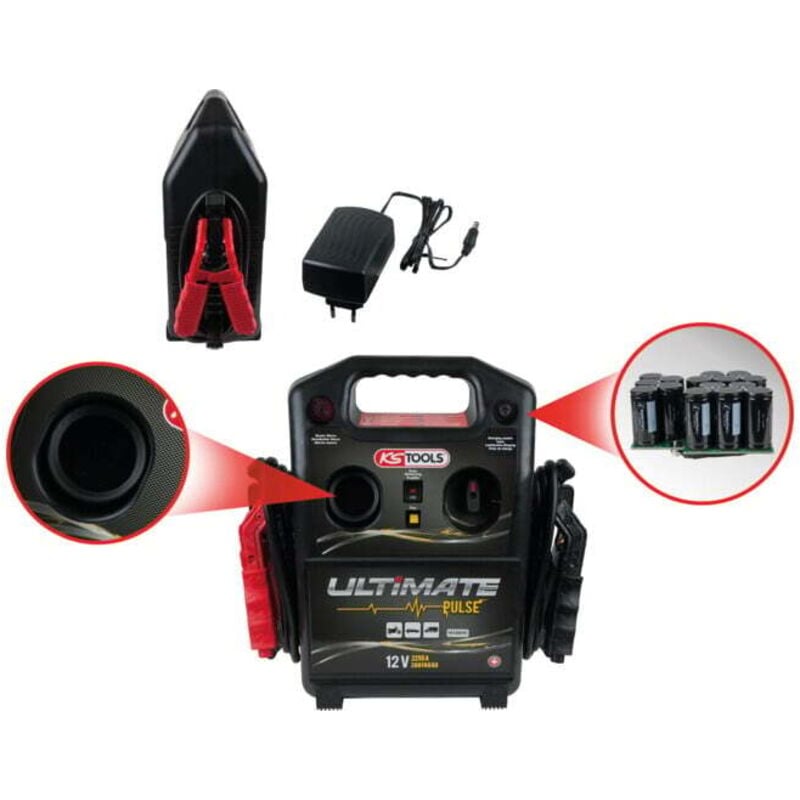 Kstools - Booster à condensateur 12V - 720 a