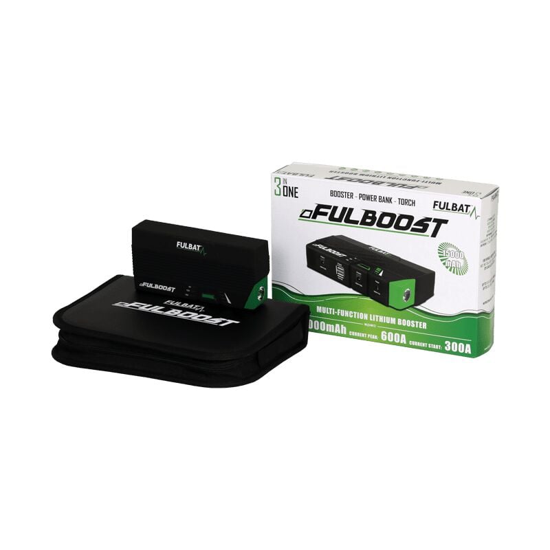 Booster multi-fonctions, batterie de secours, lampe torche Fulbat 15 000 mAh 12V