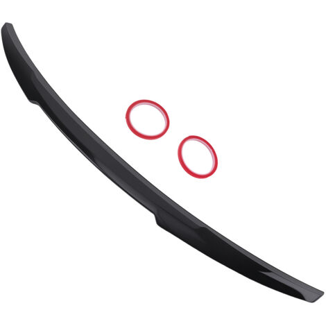 Boot Spoiler Extension for AUDI A4 B8 2013-2016 Black Painted Trunk Wing