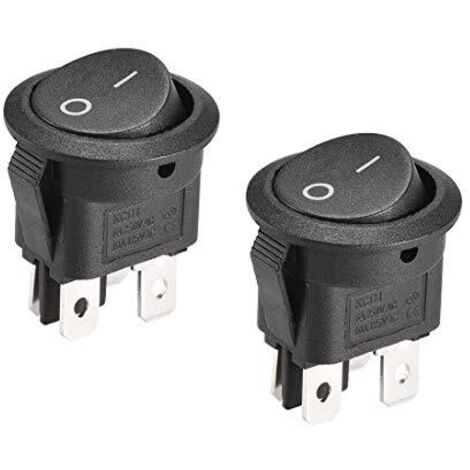 Boot Wippschalter Rund 4Pin EIN/AUS AC 250V/6A 125V/10A 2St