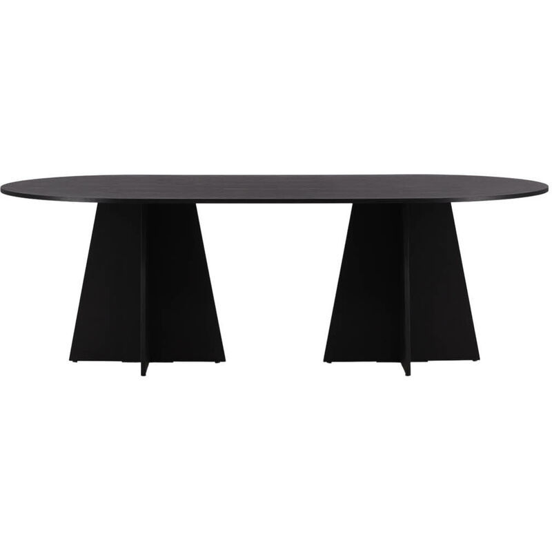 Ebuy24 Bootcut Esstisch 115x230cm Schwarz.