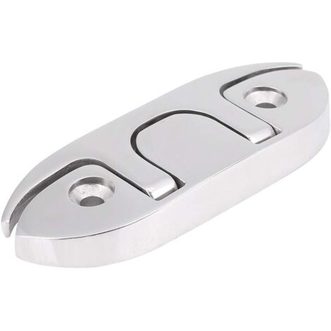 Bootsklampe, Bootsliegeplatzklampen, hochklappbare 4-1/2" Klappklampe, Dock-Festmacherklampe, Edelstahl-Deckseilklampe, Ersatz für Marineyacht