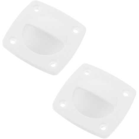 Bootsluke Griff Weiß Nylon Einlassgriff Recessed Zuggriff für Yacht Wohnmobil Möbel Robust Langlebig Vielseitig Einsetzbar für Schränke Schiebetüren und Decks