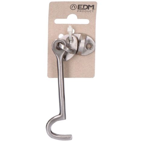 Bootsriegel, 100 mm, mattes Nickel-Messing, Anhänger aus Pappe, EDM