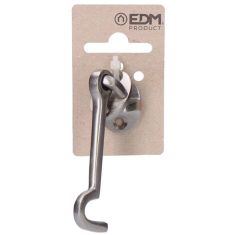 Bootsriegel, 75 mm, matt vernickeltes Messing, Anhänger aus Pappe, EDM