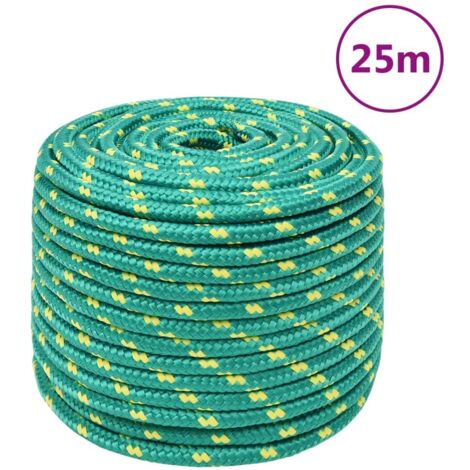 Bootsseil Grün 14 mm 25 m Polypropylen
