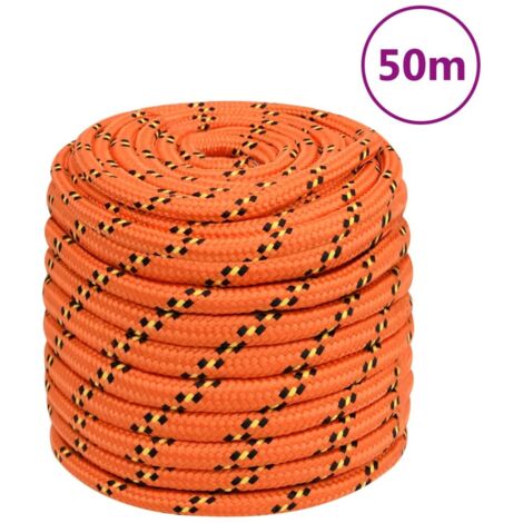 Bootsseil Orange 16 mm 50 m Polypropylen