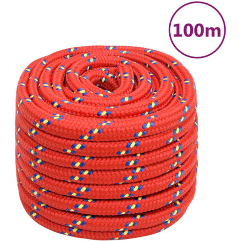 Bootsseil Rot 20 mm 100 m Polypropylen