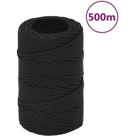 Bootsseil Schwarz 2 mm 500 m Polypropylen