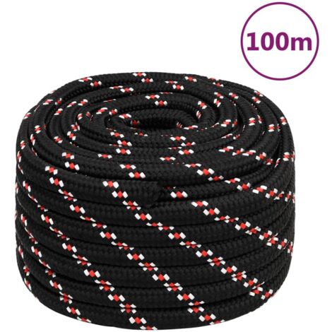 Bootsseil Schwarz 20 mm 100 m Polypropylen