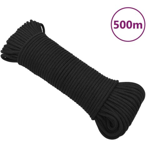 Bootsseil Schwarz 4 mm 500 m Polypropylen