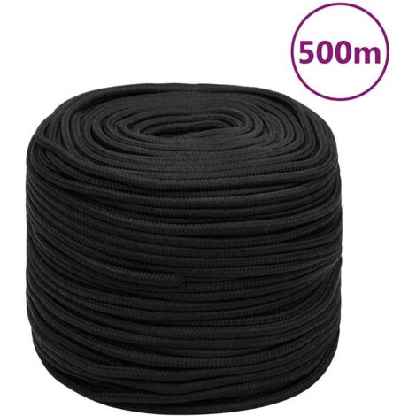 Bootsseil Schwarz 8 mm 500 m Polypropylen