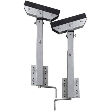 Bootstrailer-Stützen Vollgummi 2er-Set 63 - 88 cm