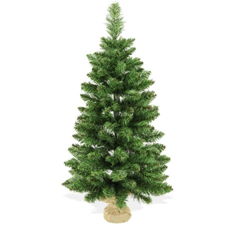 BOP Albero di Natale da tavolo, pinetto con base in Juta, Argo 60 cm