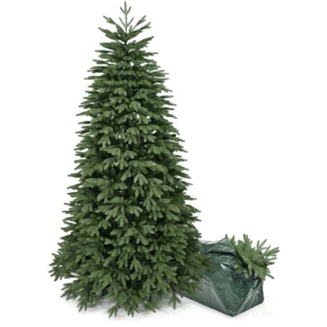 BOP Albero di Natale PE Real Touch + PVC, Molto Folto, Borsa Omaggio, Urano 180 cm