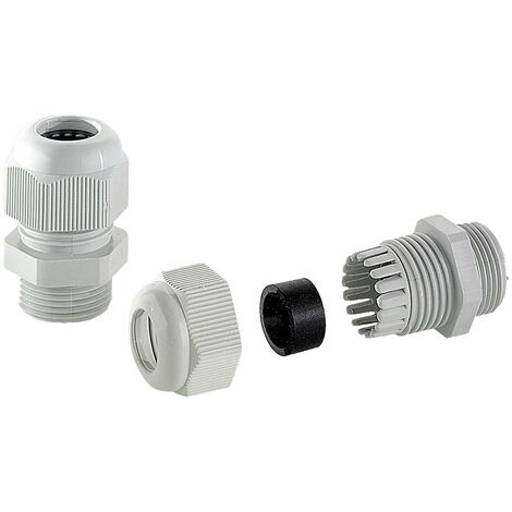 Bopla 12002100 Presse-étoupe décharge de traction intégrée M12 Polyamide gris clair (RAL 7035) 1 pc(s) V136713