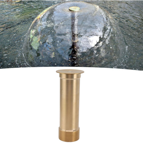Boquilla ajustable para fuente de seta de 1,5 pulgadas (15,3 cm) – Efectos de agua dinámicos para estanques de jardín y parques – Cobre macizo