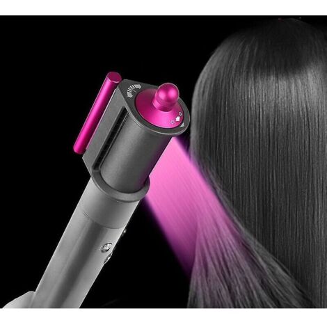 Boquilla de acabado antiencrespamiento para Dyson Airwrap HS01/HS05 en color rosa y rojo.