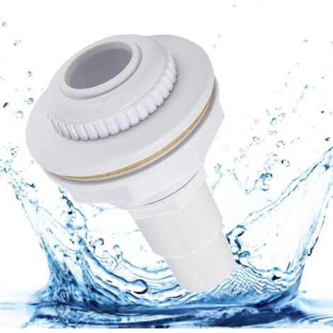 Boquilla de entrada de piscina, boquilla de entrada de piscina de pared de acero, boquilla de entrada de 38/32 mm, para boquilla de entrada de piscina estándar, cabezal de boquilla ajustable