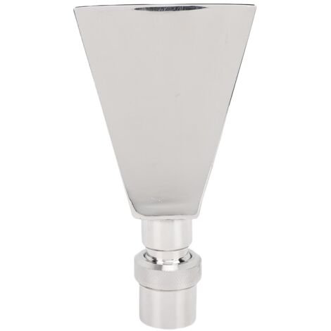 Boquilla de fuente en forma de abanico con roscas universales de 3/4" y 1", de acero inoxidable, para fuentes de estanques de jardín.