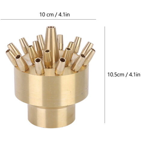 Boquilla de fuente multietapa de cobre DN40 (rosca interna) para spa, piscina y jardín.