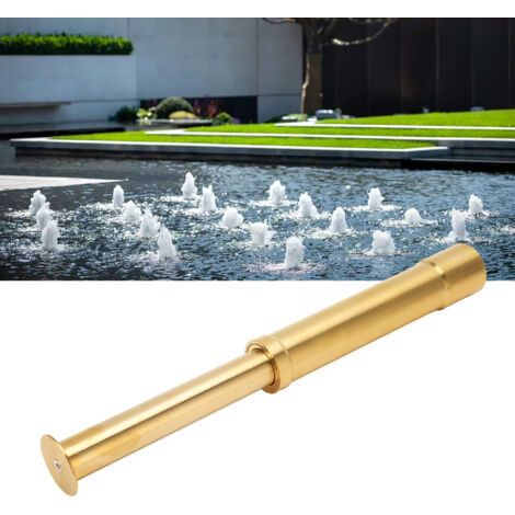 Boquilla de fuente tipo hongo de cobre G1in con efectos musicales dinámicos y formas de agua ajustables para fuentes, jardines y estanques, fácil instalación, peso 520 g, presión 6-10 kPa.