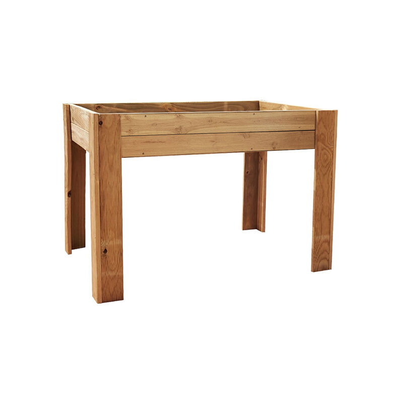 

Mesa de Cultivo Ceres 120 Mesa Rectangular Grande para Huerto Urbano Mesa de Cultivo Madera 120 x 80 x 80 cm - Plantawa
