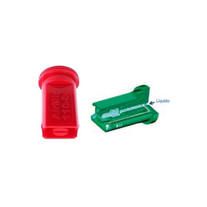 

Boquilla de inyección de aire Airmix 110° plástico Rojo