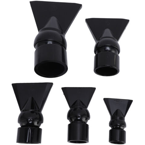 Boquilla de plástico reforzado tipo pico de pato para acuario – 5 piezas negras, flujo optimizado para acuarios