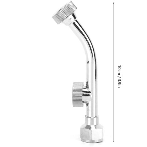 Boquilla doble G1/4 de acero inoxidable de 10 cm, accesorio para pulverizadores eléctricos.