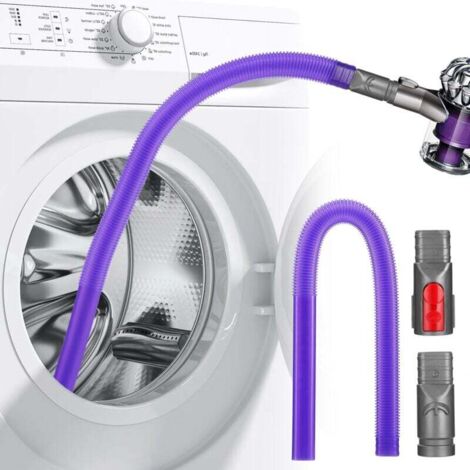 Boquilla KZQ para Dyson V6, V7, V8, V10, V11, V12 y V15, boquilla flexible para rincones de 80 cm, accesorio de boquilla plana para aspiradora, ideal para limpiar muebles de coche y secadoras.
