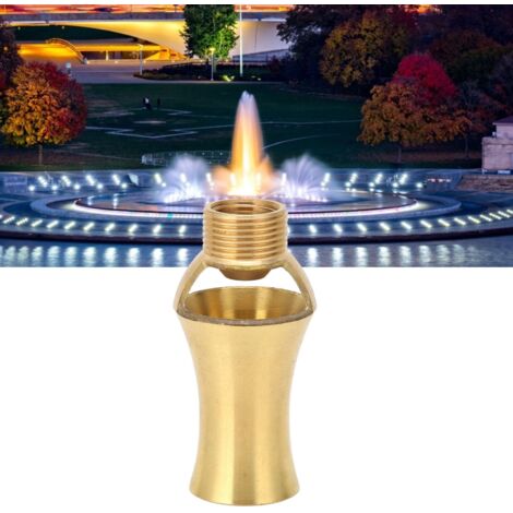Boquilla para fuente [rosca interna G1/2 + rosca externa G3/4] Apta para estanques de cobre – Altura de pulverización de 4 m, efecto torre de hielo