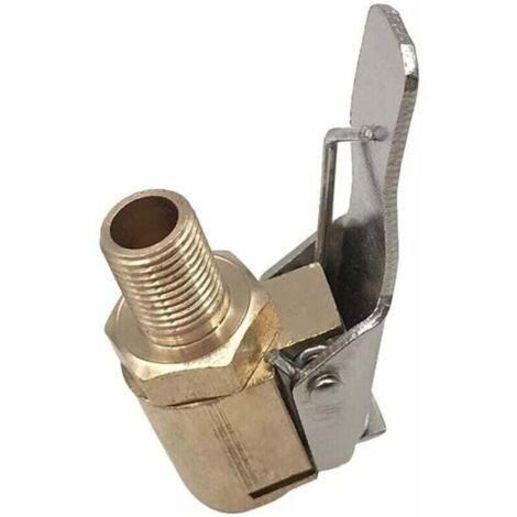 Boquilla para inflar neumáticos de coche, mandril de aire para neumáticos, bomba de rueda, válvula de neumático, abrazadera de inflado, adaptador, conector de latón para vehículos