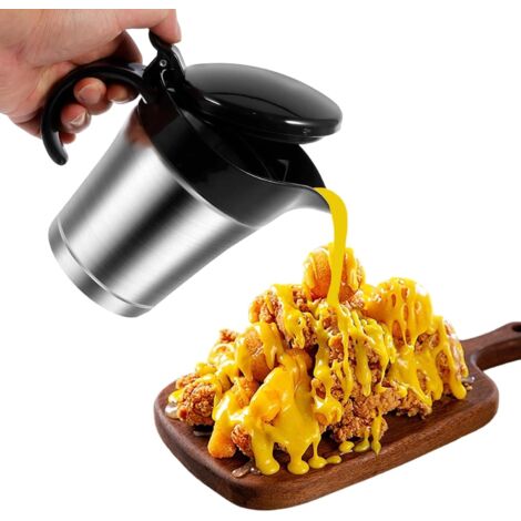 Boquilla para salsas – Recipiente metálico para aderezos de ensaladas, vertedor  Diseño exquisito y elegante para dispensar fácilmente salsas y líquidos.