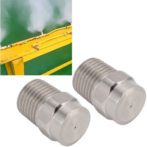 Boquilla pulverizadora G1/4, boquilla atomizadora de cabeza plana de acero inoxidable para riego de jardines con sistema de riego.