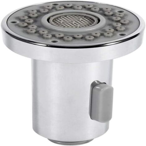 Boquilla rociadora extraíble para grifo de cocina de 1/2 pulgada, acabado cromado, repuesto estándar, manguera retráctil, paquete de 1 pieza