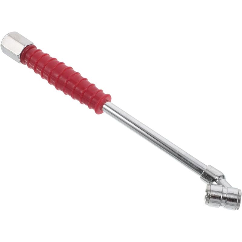 Boquilla roja para inflar neumáticos, adaptador de válvula para bomba de aire compatible con automóviles, motocicletas, bicicletas y camiones,