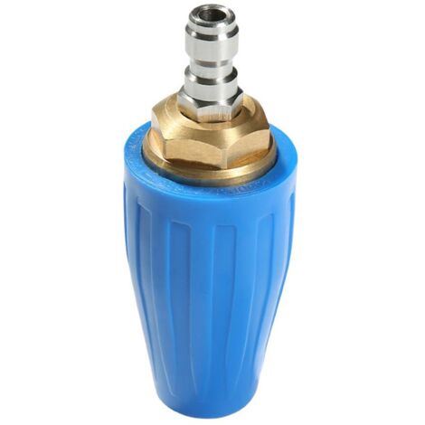 Boquilla turbo giratoria para limpiadoras de alta presión de hasta 4000 psi con conexión rápida de 1/4" para eliminar óxido y pintura de corteza.