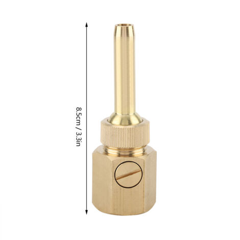 Boquilla universal ajustable de cobre para fuente – DN15 (3,3") con rosca interna y rótula