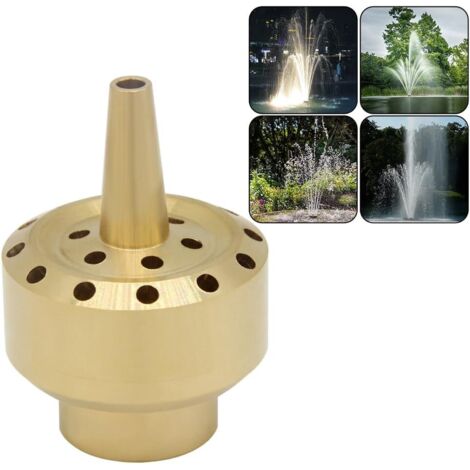 Boquillas de latón Hooshing de 1,9 cm DN20 para fuentes, boquillas de chorro de agua multidireccionales para jardín, estanque y parque de atracciones.