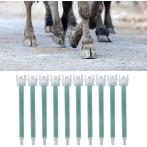 Boquillas mezcladoras  10 unidades  Material plástico resistente  15,5 cm
