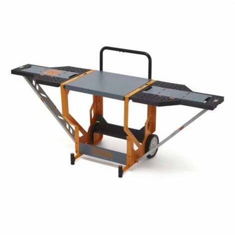 BORA Portacube STR – Établi mobile pour scie à onglet – Surface extensible jusqu'à 2286 mm
